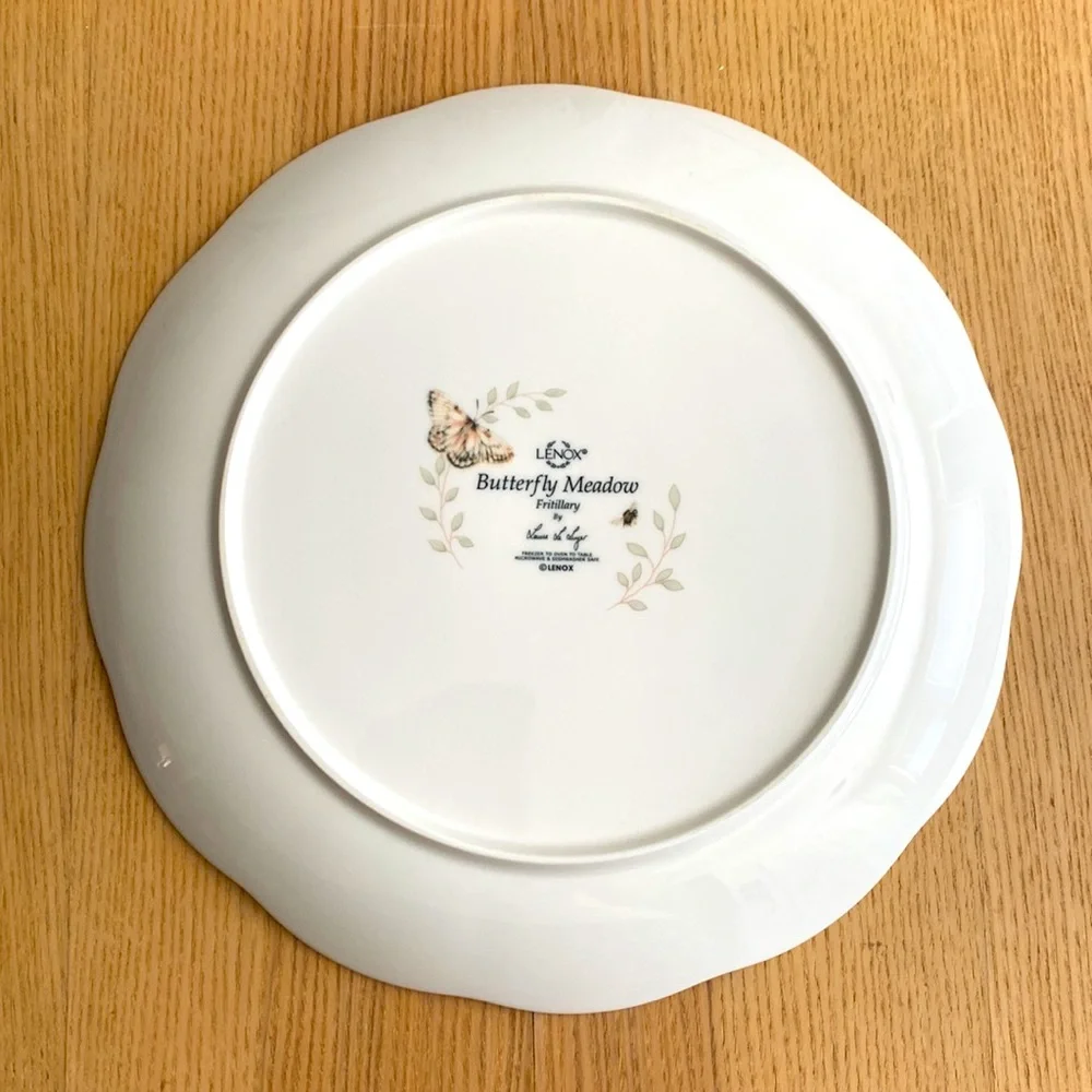 4pcs LENOX butterfly meadow dinner plate set, 11 inches
